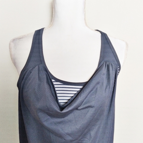 Champion Gray Athletic Racerback Tank Top - Picture 4 of 9